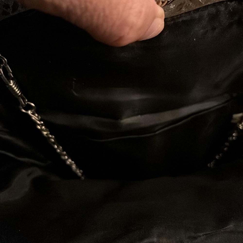 Elegant Black and Gold Beaded Evening Bag - Picture 3 of 3